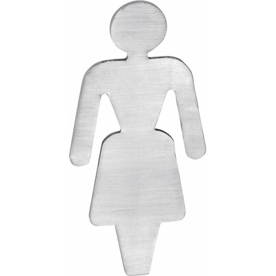 Sapho Cedule WC dámy, 80x35x2mm, nerez mat XP130