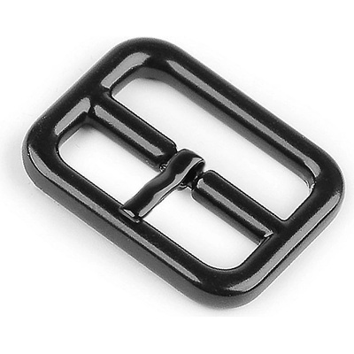 Prima-obchod Kovová spona / opasková přezka, průvlek 20; 25 mm, barva 1 (20 mm) černý lak
