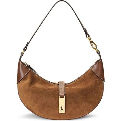 Polo Ralph Lauren kabelka hobo dámska kožená 428929801 hnedá