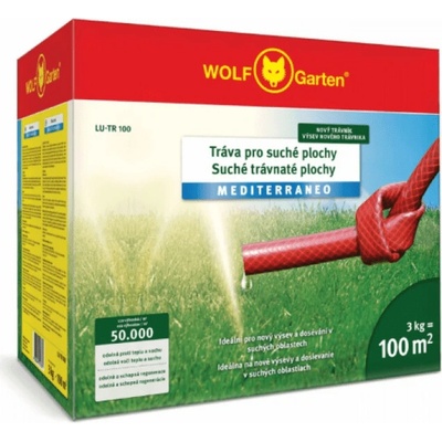 WolfGarten LU-TR 100 Mediterraneo trávnik na suché miesta 100m2 3 kg 3824845