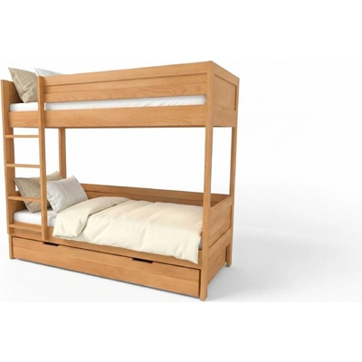 Postelia BAMBINO patrová buk 2v1