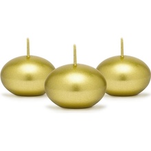 PartyDeco Plávajúce metalické zlaté 4 cm