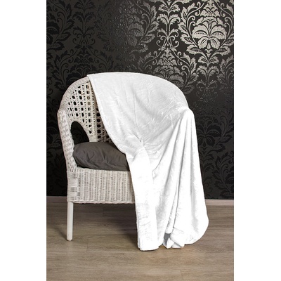 TP Mikro flanel deka Premium Bílá 150x200
