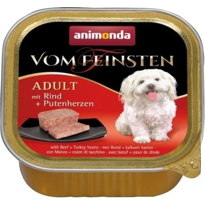 Animonda Vom Feinsten Adult Dog hovězí a krůtí srdce 5 x 150 g – Hledejceny.cz