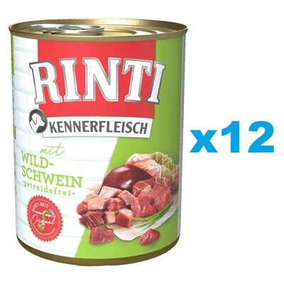 Rinti Kennerfleisch Adult Wild boar 12 x 400 g
