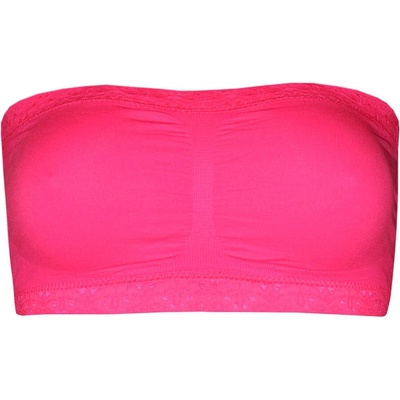 Emily Bandeau 3049 podprsenkový top bez ramínek zářivě růžová