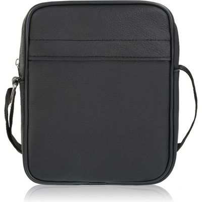 Abruzzo Černý pánský kožený crossbag Zafar