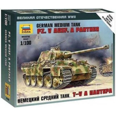 ZVEZDA Wargames WWII tank 6196 Pz.V Ausf. A Panther 1:100