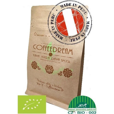 Coffeedream Káva Peru Cepro Yanesha Organic jemné mletí český turek 1 kg