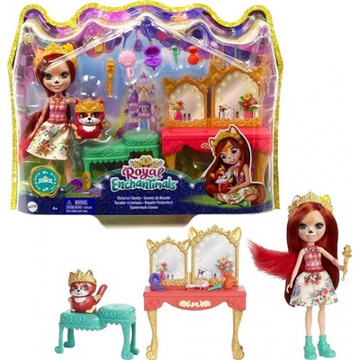 Mattel Enchantimals královský kadeřnický stůl Fabrina Fox Royal