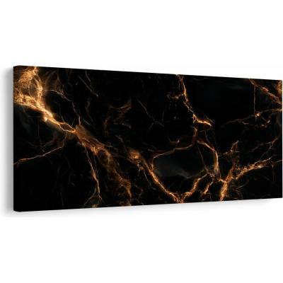 Dovido Obraz abstraktní zlaté praskliny - 120x60