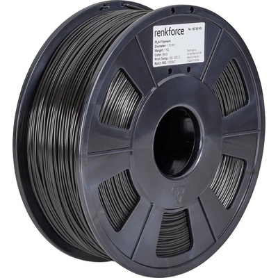 Renkforce RF-4511228 PLA 2.85 mm 1kg čierna 1 ks