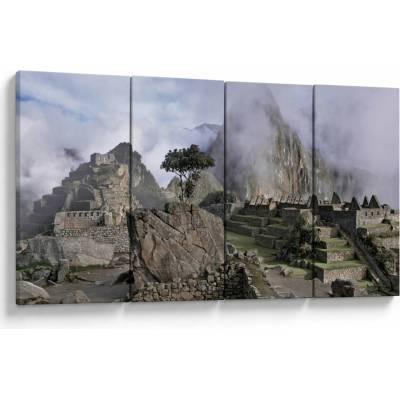Obraz - Machu Picchu, Čtyřdílný 160x80 cm