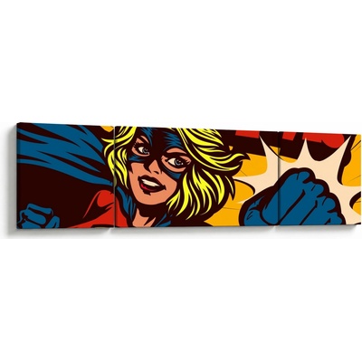 Obraz - Komix, třídílný 170x50 cm