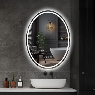 IREDA Koupelnové zrcadlo s LED osvětlením 80 x 60 cm 92022