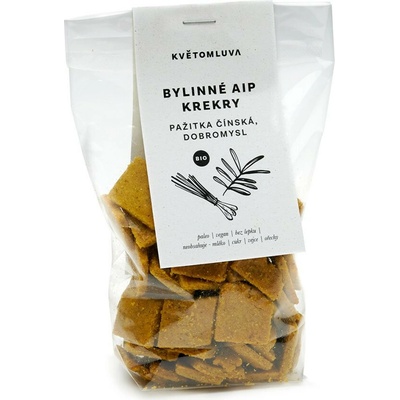 Květomluva AIP bylinné krekry bio 100g dobromysl, pažitka
