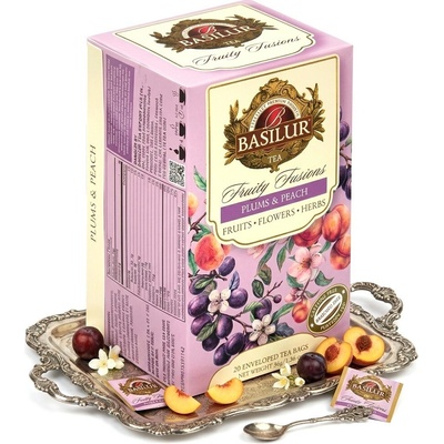 Basilur Without Hibiscus Plums & Peach přebal 20 x 1,8 g