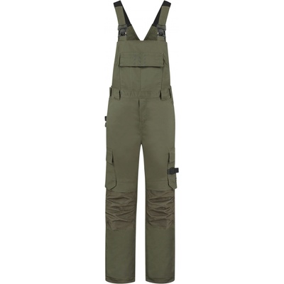 Tricorp Bib & Brace Twill Cordura pracovní nohavice s laclem army