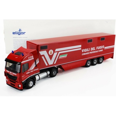 ELIGOR IVECO FIAT STRALIS 480e6 EURO 6 TRUCK FIRE ENGINE 2018 RED WHITE 1:43