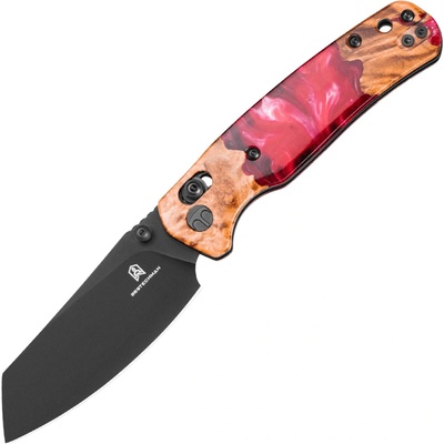 Bestechman CICADA'S WING 10Cr15MoV black PVD with Wood and Resin handle BMK06-W-5