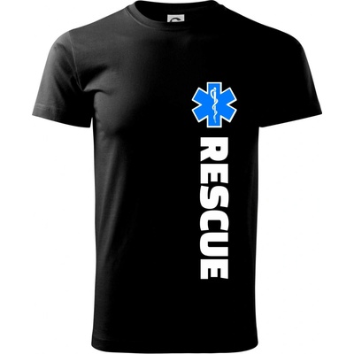 Rescue pre záchranárov tričko čierna