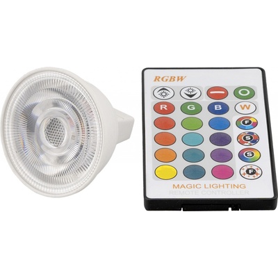 LED žárovka RGBW MR16 3W 60° RGB + Teplá bílá – Hledejceny.cz