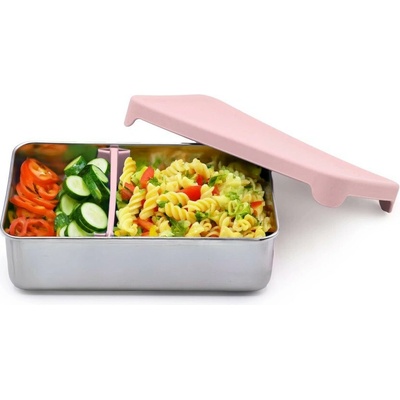 Melii Nerezový Bento box 740 ml so silikónovým viečkom růžový
