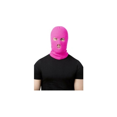 Lyžařská kukla neonově růžová