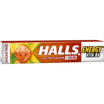 Halls Ice Tea + Theine Vita B6 bonbóny ledový čaj 20 x 32 g