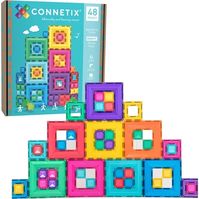 Connetix Tiles Bright Portal pastel 48 ks