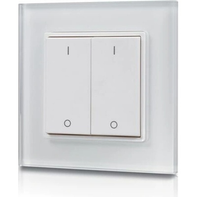LEDprodukt LED ovládač nástenný GLASS - 2 okruhy
