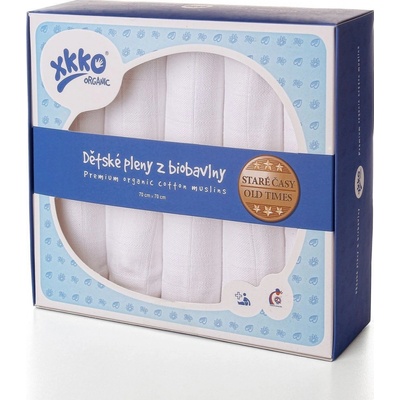 XKKO Organic z biobavlny 70 × 70 Staré časy Safari Mountain Spring MIX 3 ks