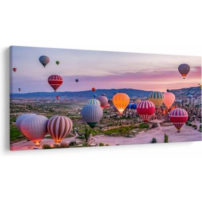 Obraz - Teplovzdušné balóny, jednodielne 250x125 cm