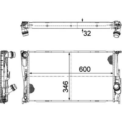 Chladič motora MAHLE CR 1083 000P