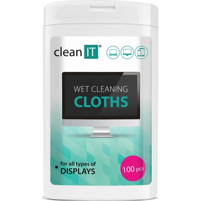 CLEAN IT vlhčené čisticí utěrky na obrazovky 100 ks – Hledejceny.cz