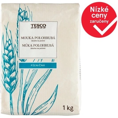 Tesco Mouka polohrubá pšeničná 1 kg