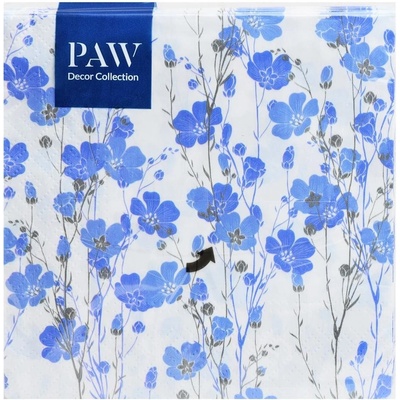 PAW servítky L Flax Plants 33x33cm