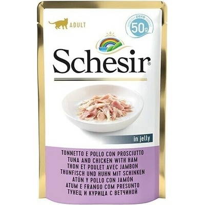 Schesir Cat Adult tuňák kura šunka 50 g