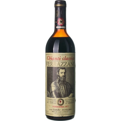 Castello di Verrazzano Chianti suché červené 1977 0,75 l (holá láhev)
