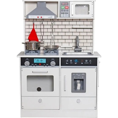 Derrson XL drevená kuchynka so svetlami a zvukmi biela W5183