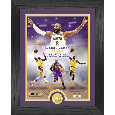 Obraz Los Angeles Lakers NBA LeBron James All-Time Leading Scorer Bronze Coin