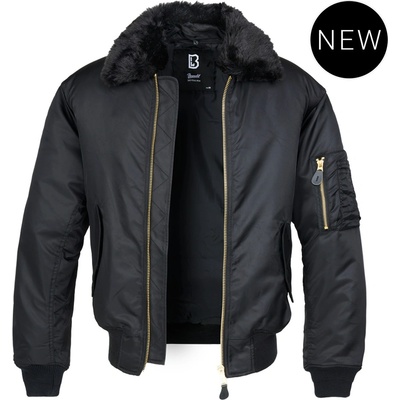 Brandit bunda MA2 Jacket Fur Collar černá – Hledejceny.cz