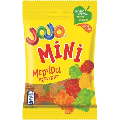 JOJO Medvídci Mini želé bonbóny s ovocnými příchutěmi 42 g