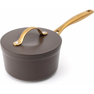 Elmich Nepřilnavý keramický rendlík Zen Ø 16 cm - hnědo zlatá