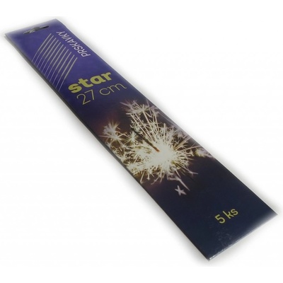 Prskavky české 27 cm maxi star 5 ks