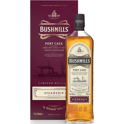 BUSHMILLS IRISH WHISKEY STEAMSHIP PORT CASK 40% 0,7 l (karton)