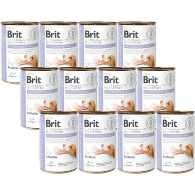Brit Veterinary Diet Dog Grain Free Gastrointestinal Salmon with Pea 12 x 400 g