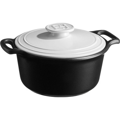 Emile Henry Odlehčený keramický kastrol na indukci s poklicí Sublime+, Ø 22 cm / 3,0 l, bílá 774730P