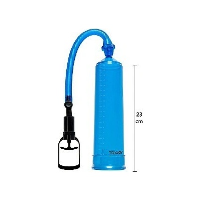 ToyJoy Tlaková pumpa Pleasure Blue, modrá pumpa