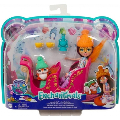 Mattel Enchantimals Snowtastic Sled Felicity Fox